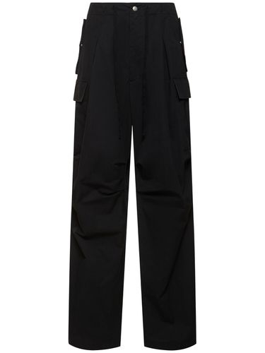 Pantalon Cargo Plissé En Tissu Technique Et Coton - ALEXANDER MCQUEEN - Modalova