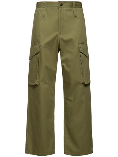 Pantalon En Gabardine De Coton - MSGM - Modalova