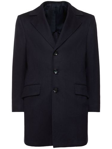 Manteau En Cachemire À Boutonnage Simple - KITON - Modalova