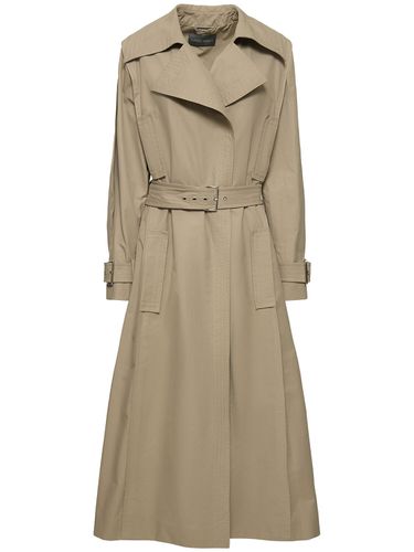 Trench En Gabardine De Coton Mélangé & Ceinture - ALBERTA FERRETTI - Modalova