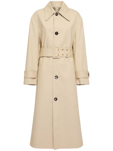 Trench-coat En Toile De Coton Imperméable - AMI PARIS - Modalova