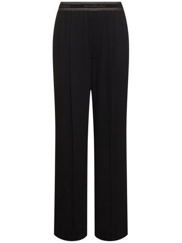 Pantalon En Laine Mélangée Fluide Parika - ACNE STUDIOS - Modalova