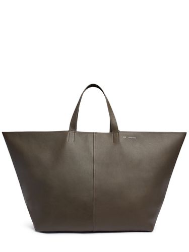 Sac Cabas En Cuir Lisse Midi Maxi - AMI PARIS - Modalova