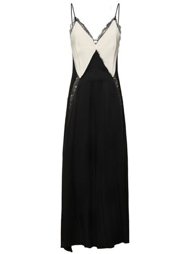 Robe Longue En Crêpe De Satin Et Dentelle Cami - VICTORIA BECKHAM - Modalova