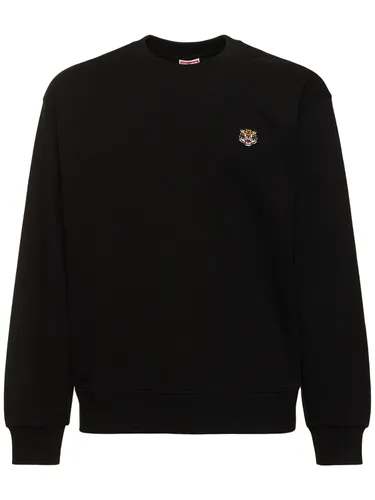 Sweat-shirt En Coton Lucky Tiger - KENZO PARIS - Modalova