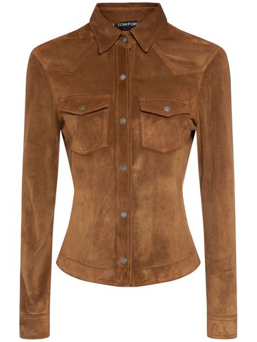 Chemise Western En Daim - TOM FORD - Modalova