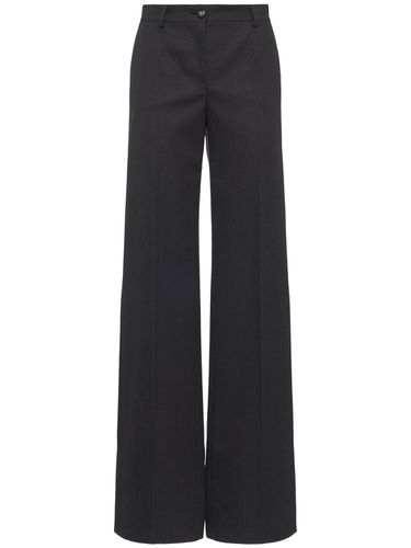 Pantalon Droit En Laine - DOLCE & GABBANA - Modalova