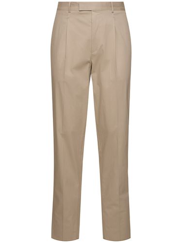 Pantalon En Coton Mélangé Premium À Plis - ZEGNA - Modalova