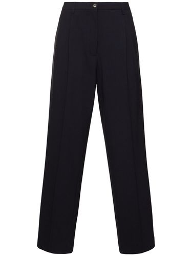 Pantalon Droit En Flanelle Taille Haute - ASPESI - Modalova