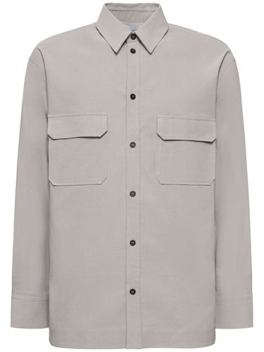 Chemise En Coton Mélangé Teint - FERRAGAMO - Modalova