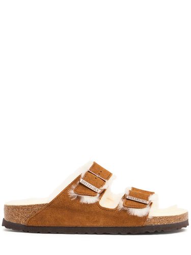 Sandales En Shearling Et Daim Arizona - BIRKENSTOCK - Modalova