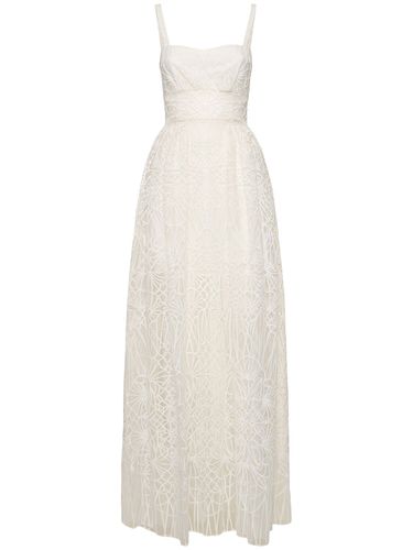 Robe Longue En Tulle Brodé Cathedral - ZUHAIR MURAD - Modalova