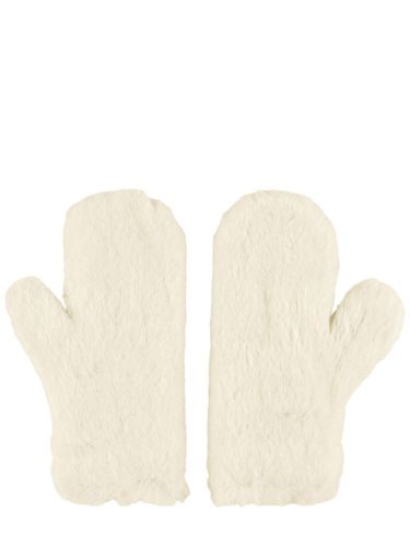 Gants En Teddy De Laine Mélangée Ombrato - MAX MARA - Modalova