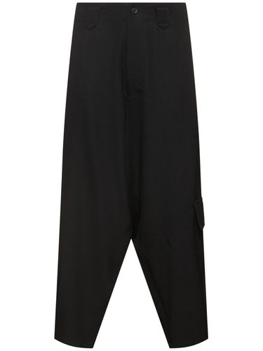 Pantalon En Gabardine De Laine - YOHJI YAMAMOTO - Modalova