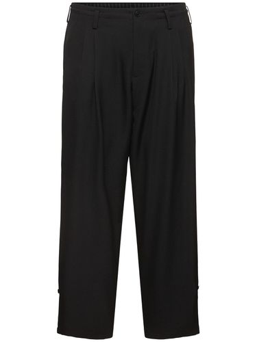 Pantalon Droit En Laine 2tuck - YOHJI YAMAMOTO - Modalova