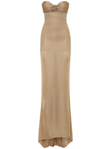 Robe Bustier En Jersey Métallisé - GIUSEPPE DI MORABITO - Modalova