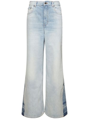 Jean Évasé En Denim De Coton Taille Haute - CHLOÉ - Modalova