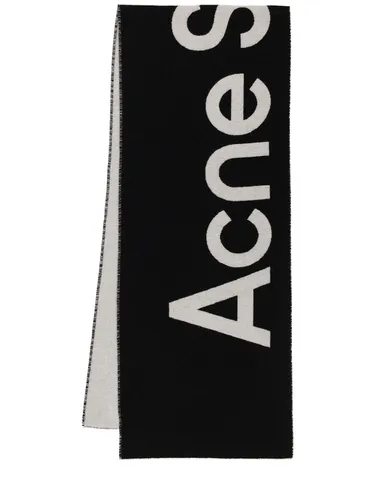 Écharpe En Laine Mélangée À Logo Toronty - ACNE STUDIOS - Modalova