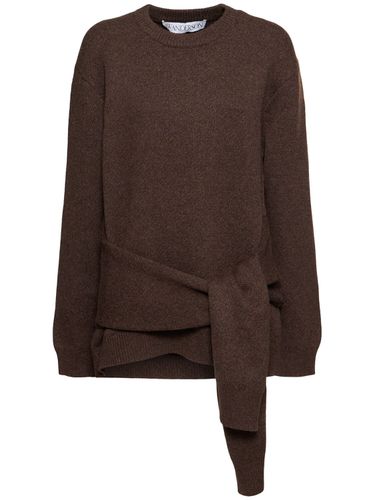 Pull-over En Maille Drapée - JW ANDERSON - Modalova