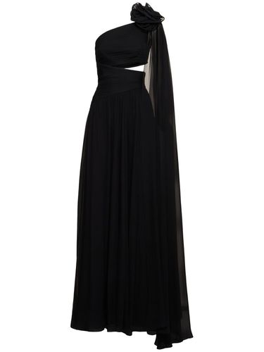 Robe Longue En Mousseline De Soie - ELIE SAAB - Modalova