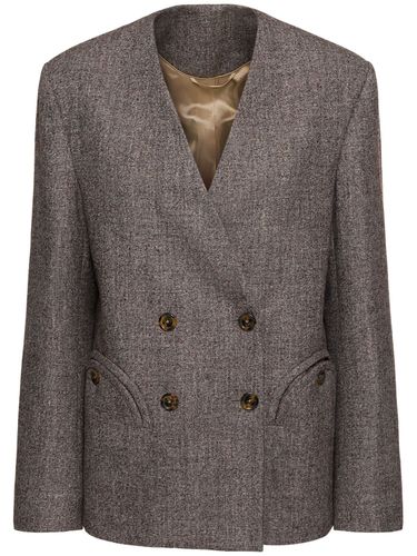 Blazer En Alpaga Mélangé Alpha Anytime - BLAZÉ MILANO - Modalova