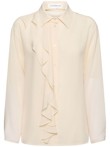 Chemise En Soie Détail Volants - VICTORIA BECKHAM - Modalova