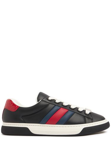 Sneakers En Cuir Hyper Ace - GUCCI - Modalova