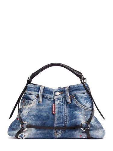 Sac Porté Épaule En Denim Bondage - DSQUARED2 - Modalova