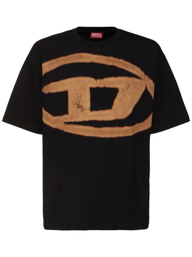 T-shirt Délavé À Logo - DIESEL - Modalova