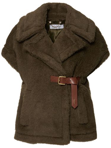 Cape En Teddy De Soie Et Chameau Abavo - MAX MARA - Modalova