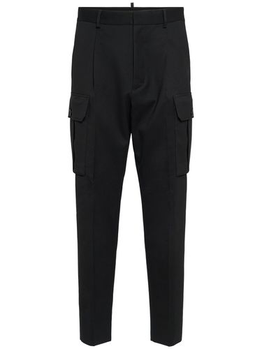 Pantalon Cargo En Laine Stretch - DSQUARED2 - Modalova