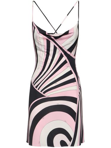 Robe Chemise En Satin Imprimé - PUCCI - Modalova