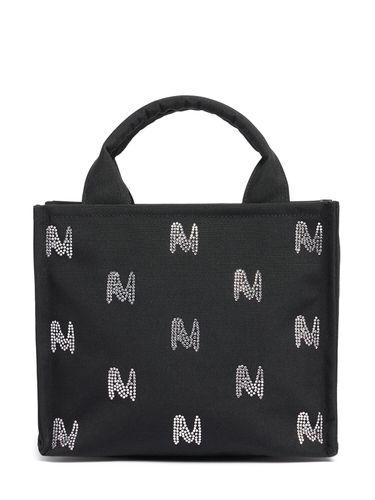 Petit Sac Cabas Pailleté À Monogramme - MSGM - Modalova