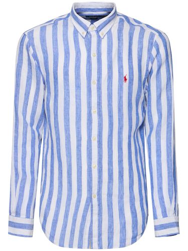 Chemise En Lin À Rayures - POLO RALPH LAUREN - Modalova