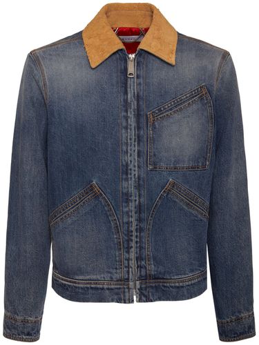 Veste En Denim En Coton - ALEXANDER MCQUEEN - Modalova