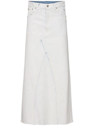 Jupe Longue En Denim Enduit - MAISON MARGIELA - Modalova