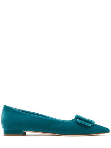 Ballerines En Velours Maysale 10 Mm - MANOLO BLAHNIK - Modalova