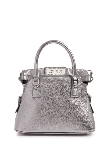 Sac En Cuir Métallisé Micro 5ac Classique - MAISON MARGIELA - Modalova