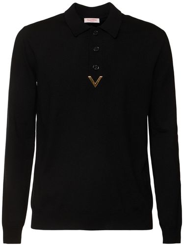 Polo En Laine Détail V - VALENTINO - Modalova