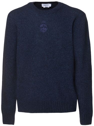 Pull-over En Maille De Laine Mélangée - ALEXANDER MCQUEEN - Modalova