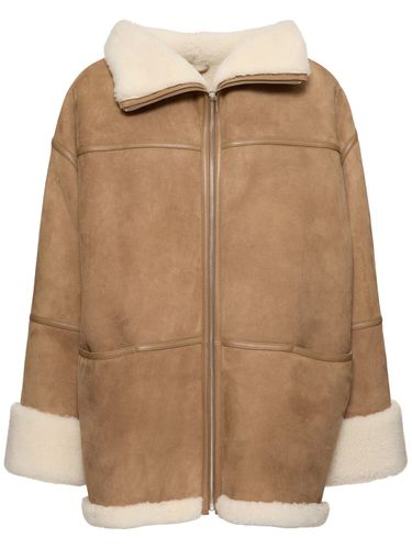 Manteau Zippé En Shearling - TOTEME - Modalova