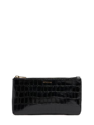 Pochette En Cuir Embossé Crocodile Elly - ANINE BING - Modalova