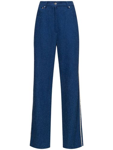 Pantalon Droit En Coton Mélangé - MSGM - Modalova