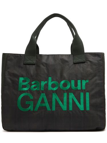 Sac Cabas En Toile Cirée X Ganni - BARBOUR - Modalova