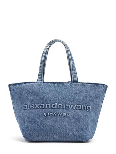 Petit Sac Cabas En Denim Avec Bretelle Punch - ALEXANDER WANG - Modalova