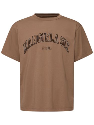 T-shirt En Jersey De Coton Margiela Six - MM6 MAISON MARGIELA - Modalova