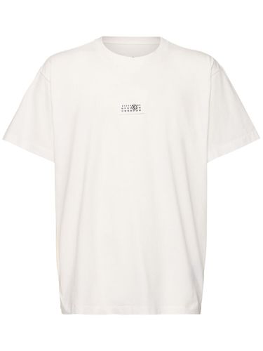 T-shirt En Jersey De Coton À Logo - MM6 MAISON MARGIELA - Modalova