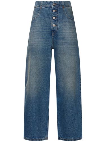 Jean En Denim De Coton Taille Haute Rihanna - MM6 MAISON MARGIELA - Modalova