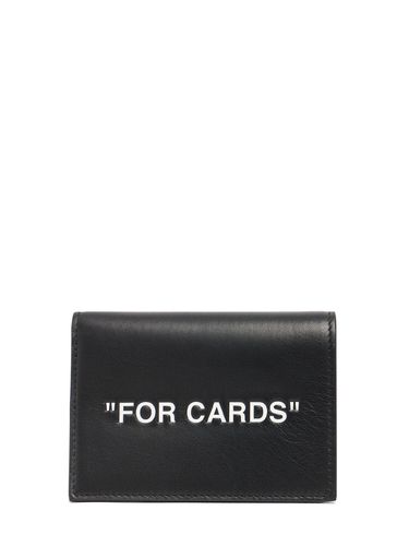 Porte-cartes En Cuir For Cards - OFF-WHITE - Modalova