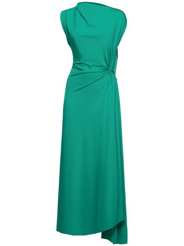 Robe Mi-longue Asymétrique Fluide Drapée - VICTORIA BECKHAM - Modalova